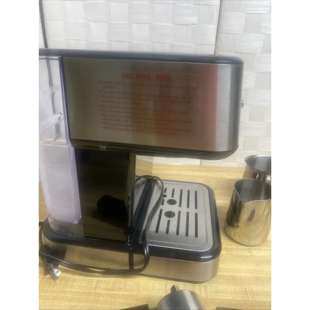 Used Gevi Espresso Machine with Milk Frother, Portafilter, More